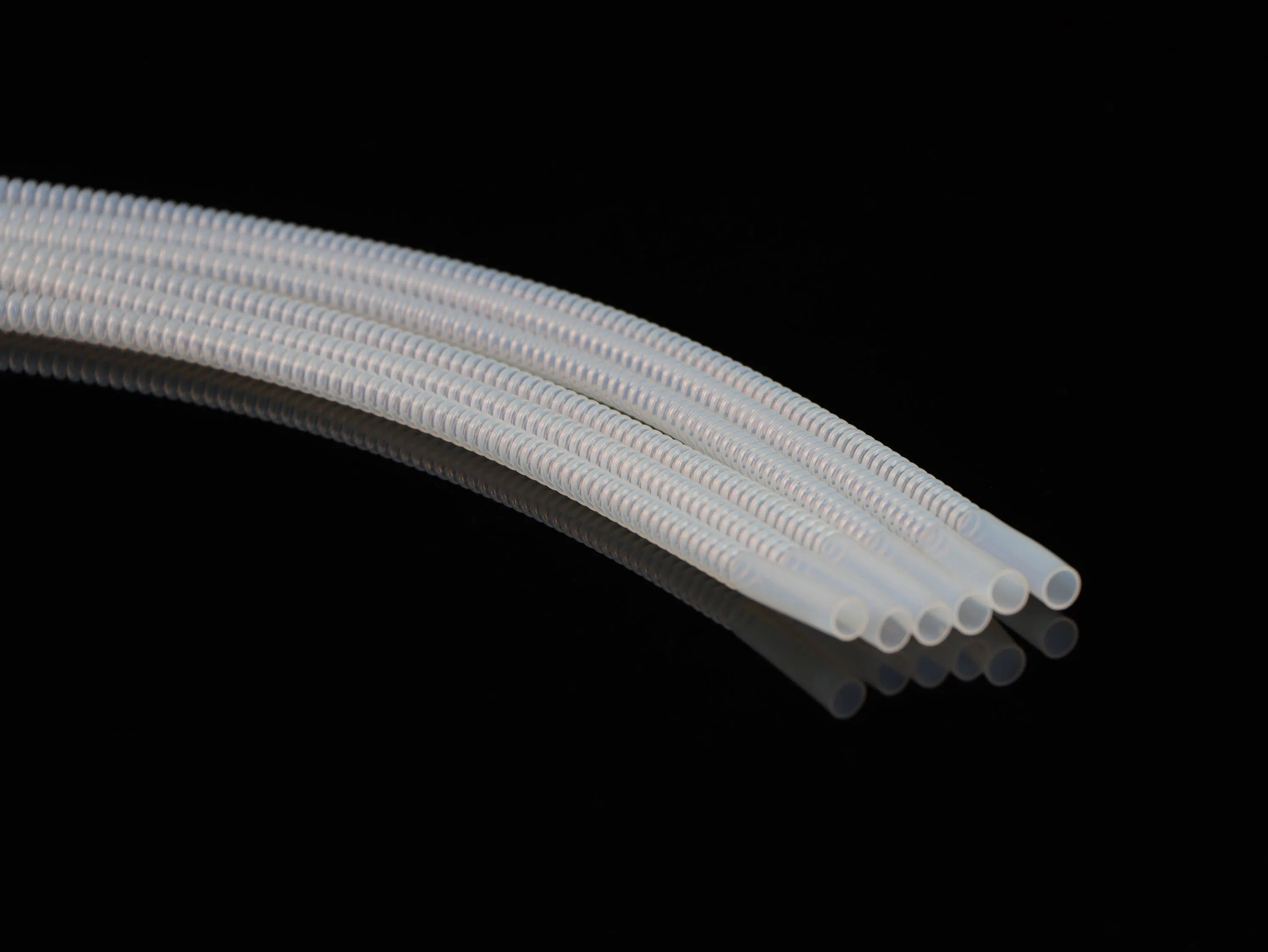 Industrial PTFE Tubes Flexible 100% Virgin PTFE Insulation Medical Corrugated Tubing Plastic Products Medical Catheter