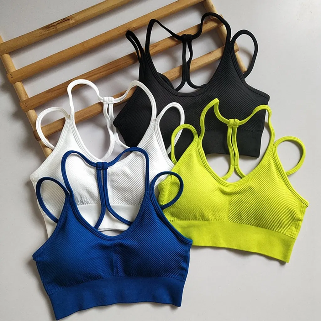 Nude-Sensational Back Sports Bra for Running and Fitness Training