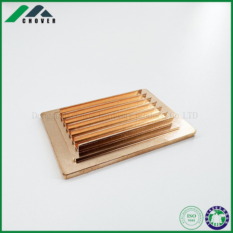 Precision CNC Machining Copper Skiving Fin CPU Air Cooled Heat Sink