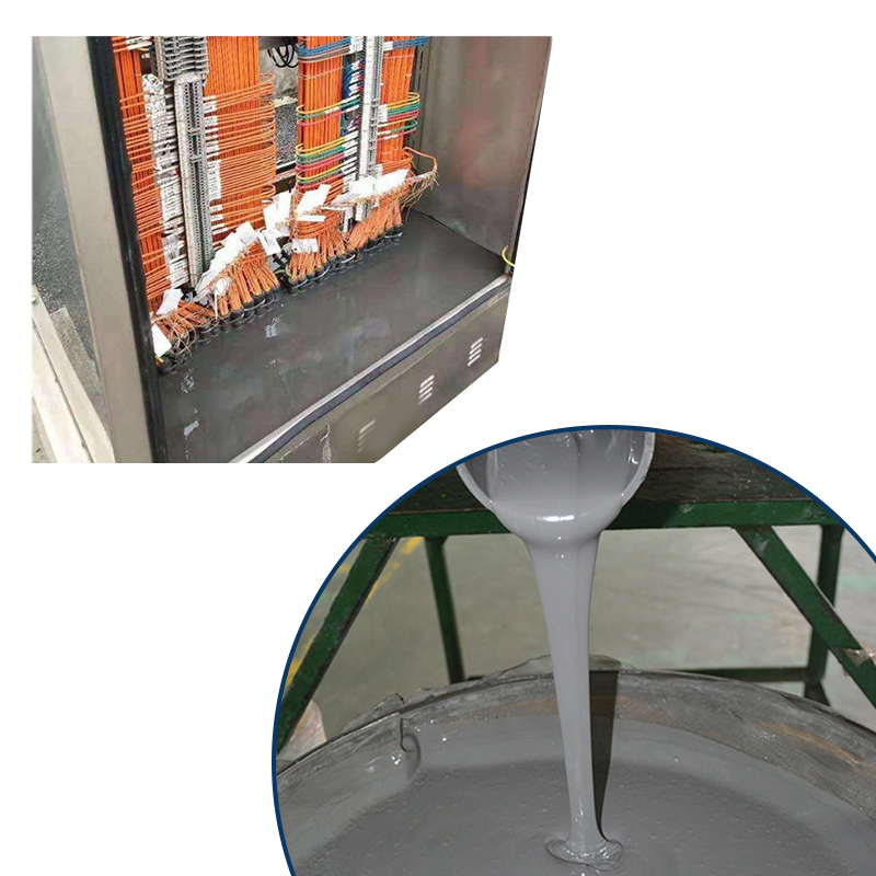 Hard Silicone Gel 55 Shore A Two Components Liquid Silicone for Transformer Silicon Rubber