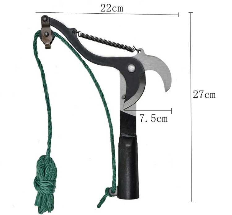 Outil de taille de jardin à ciseaux à poulie à haute branche