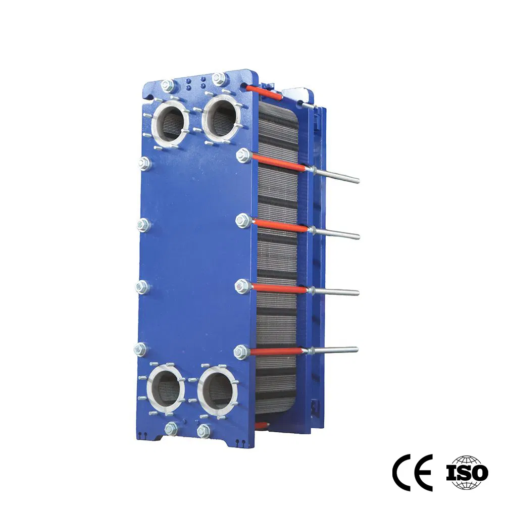 Industrial Material SS304/316L Titanium Nickel Pulp Chemical Air Conditioner Radiator Cooler Condenser Evaporator Heater Copper-Free Plate Heat Exchanger
