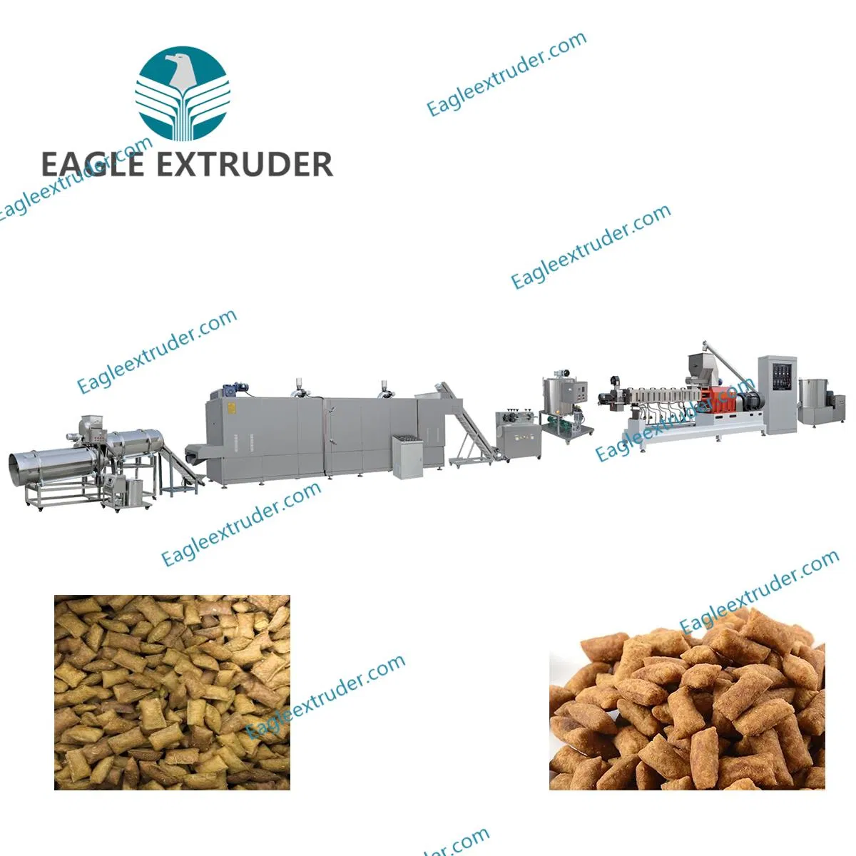 Automatic Core Filled Pet Food Making Machine Stuff Filling Pet Food Processing Co-Extrusion Pet Snacks Production Line