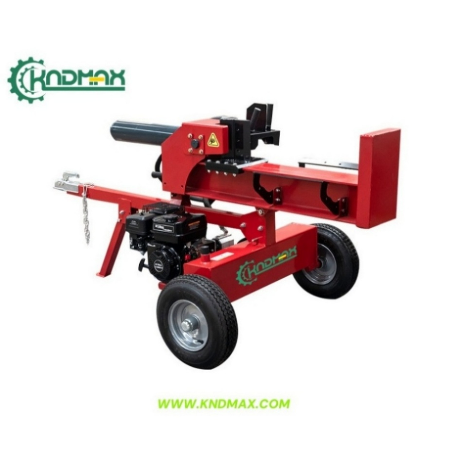 Partidor de troncos hidráulico de 30 toneladas y 655 mm de carrera con construcción resistente