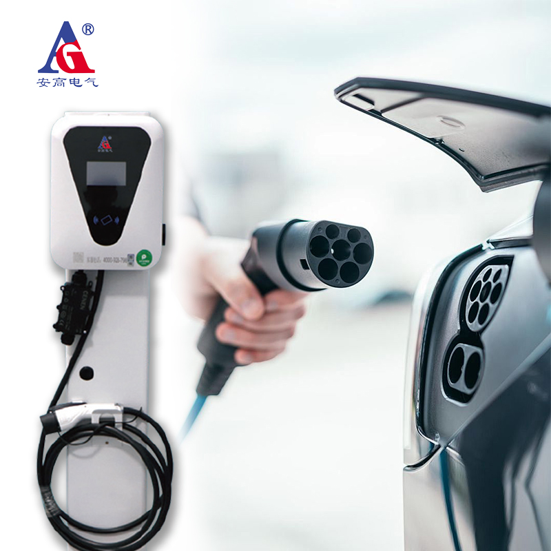 7 kW wandmontierte Wechselstrom-E-Auto-Ladestation für intelligente interaktive Ladestation