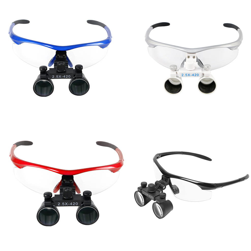 Loupe binoculaire médicale chirurgicale de haute qualité 2,5X-420 mm dentaire