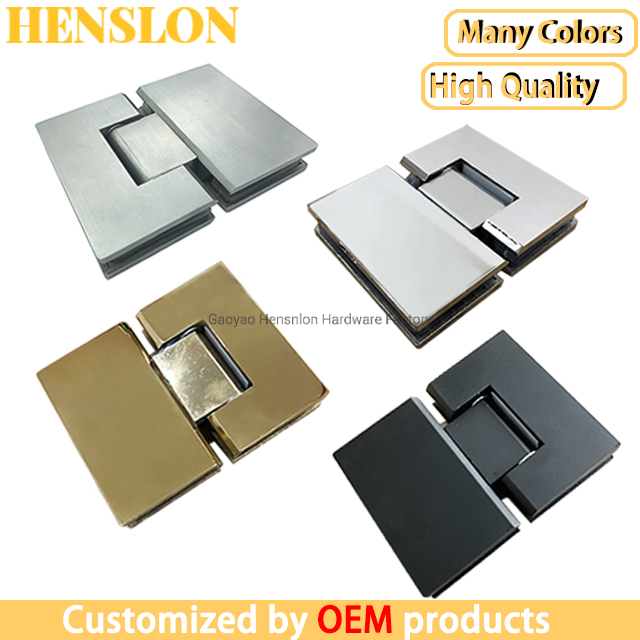 Bathroom Frameless Brass Zinc Alloy Stainless Steel Glass Shower Hinge 7603