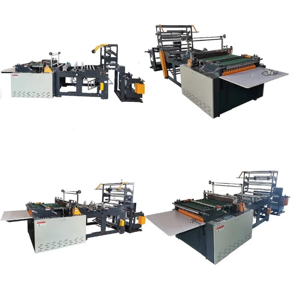 Máquina de fabricación de bolsas de sellado lateral de velocidad media de 600 mm para bolsas de tela de OPP CPE