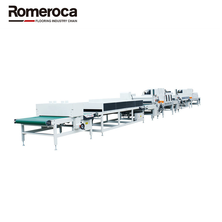 Macchina per rivestimento a cura UV per listoni in vinile SPC