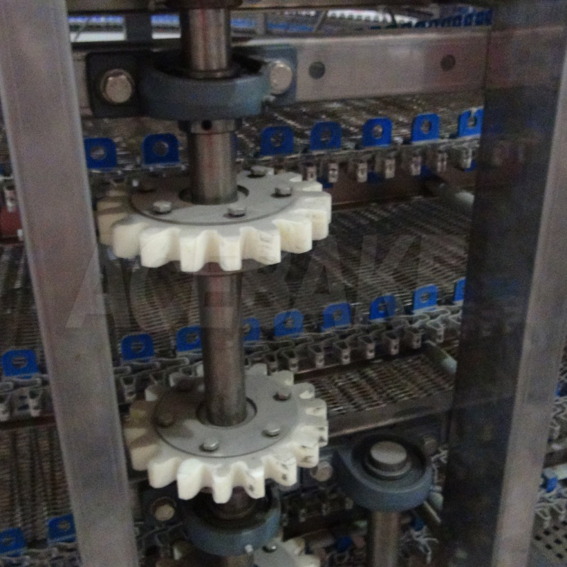 Flexible Screw Cooling Spiral Tower Conveyor with Advanced Cooling Technology for Bakery