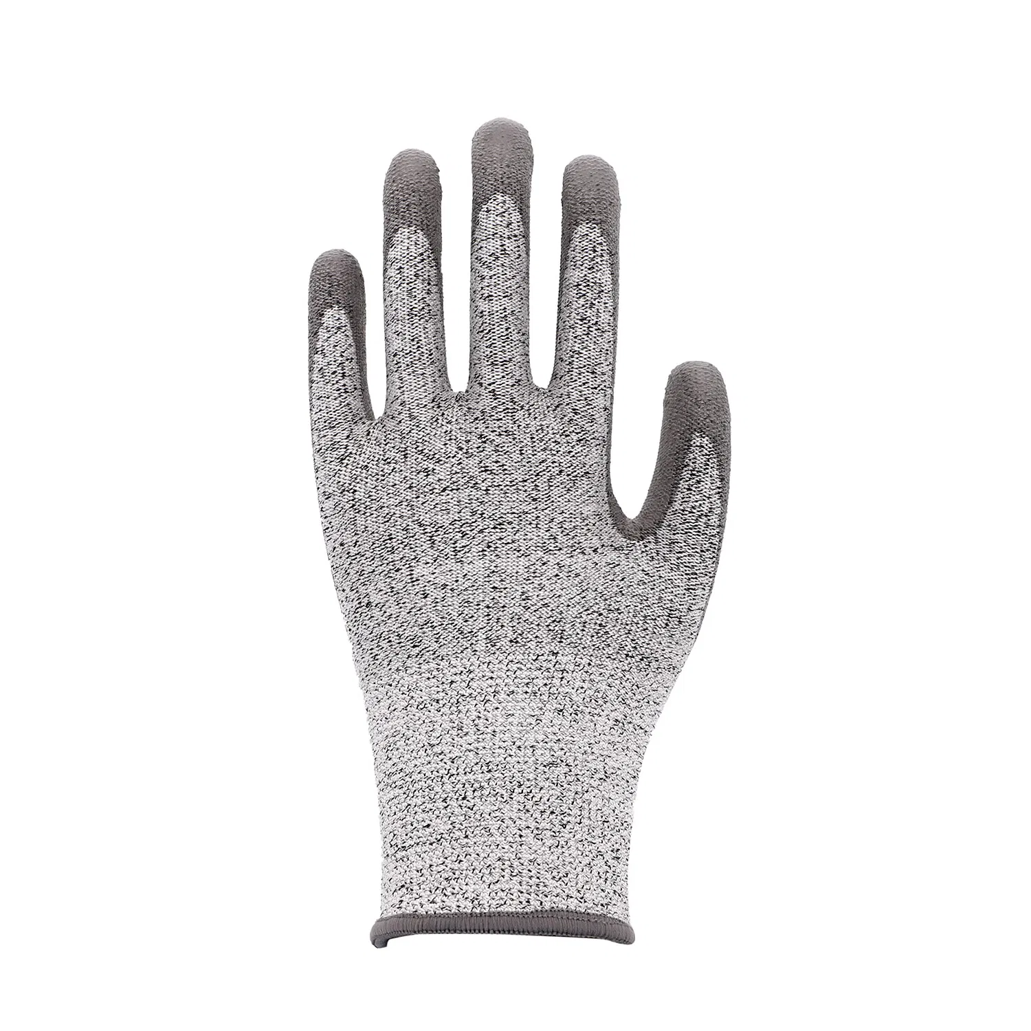 Anti Cut Level 5 13 Gauge HPPE Polyurethane Coated Cut Resistant Gloves