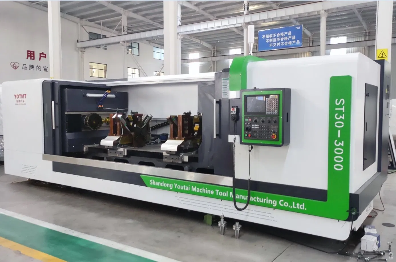 Large Size CNC Double Ends Facing Centering Drilling Milling Center Machine
