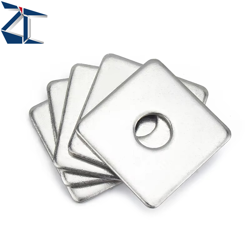 Square Gasket Flat Washer 304 316 Stainless Steel Enlarged Thickened High Strength for Curtain Wall Industrial Construction