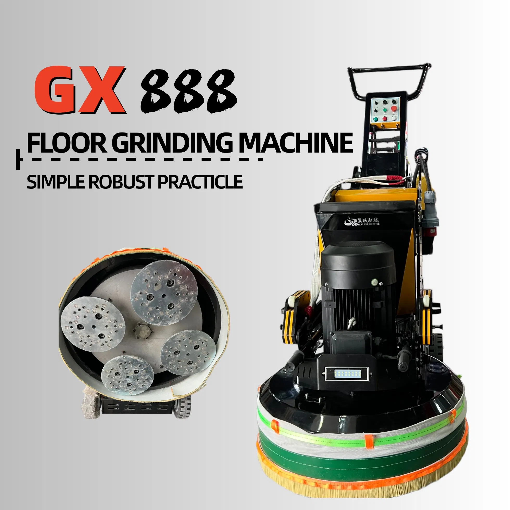 Ergonomic Seated Remote Control Floor Grinder Machine Equipment