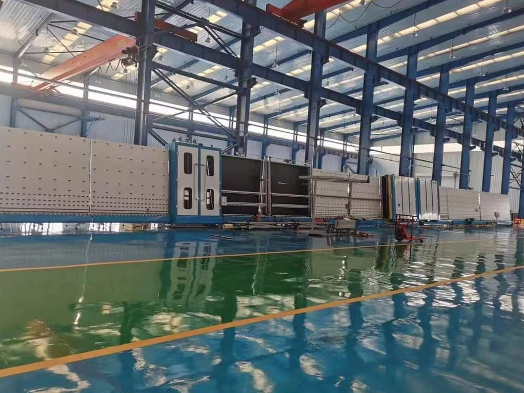 Automatic Insulating Glass Machine with On-Line Gas Filling for Triple Glass Process