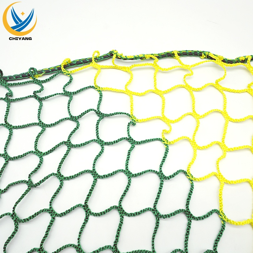 شبكة أمان HDPE نايلون معقودة/بدون عقد لعزل المواقع، كرة القدم، ميدان تدريب الغولف، البناء، الحماية بالشباك