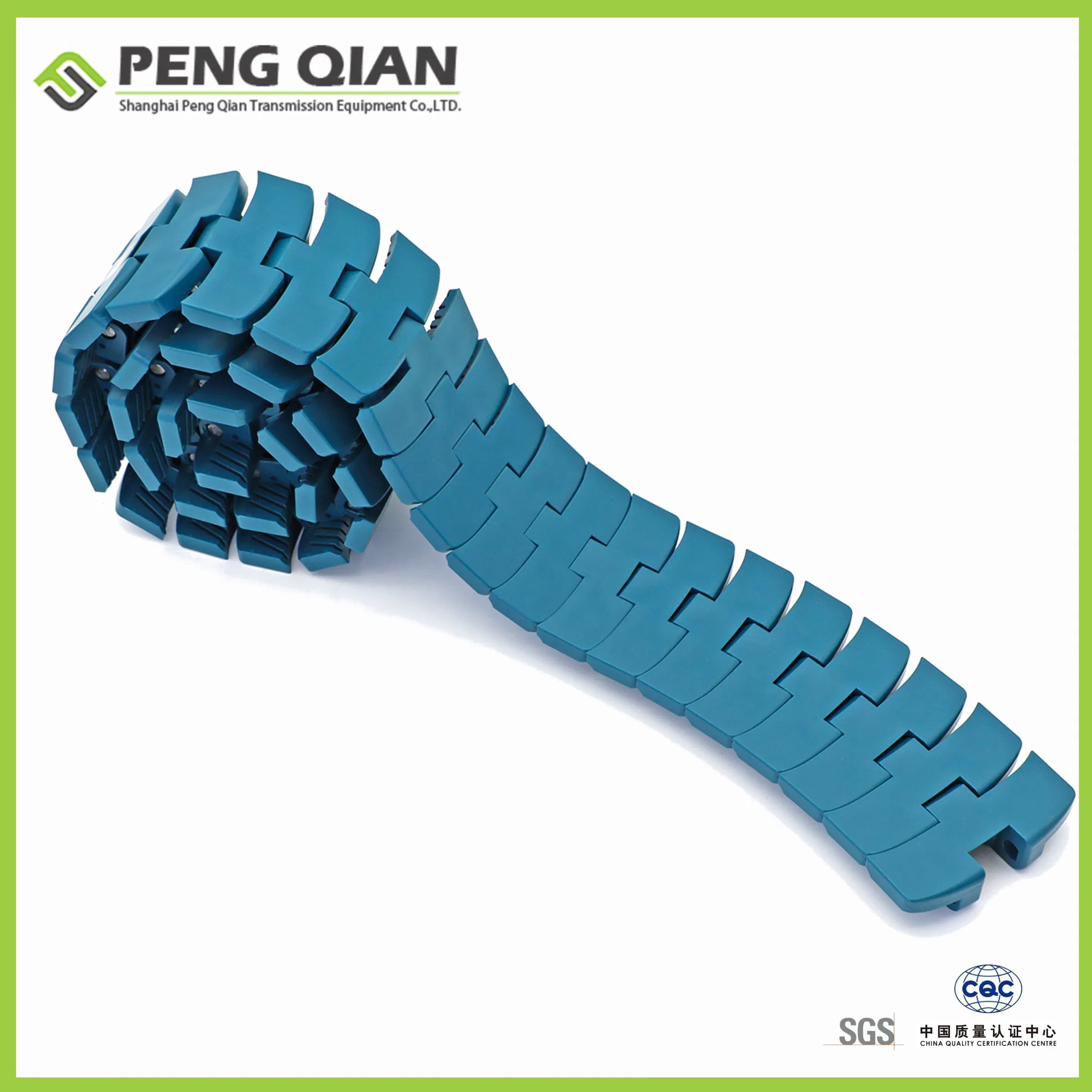 1060 Flat Magnetic Turning Top Plastic Flexible Conveyor Belt Chain for Bottle Industry