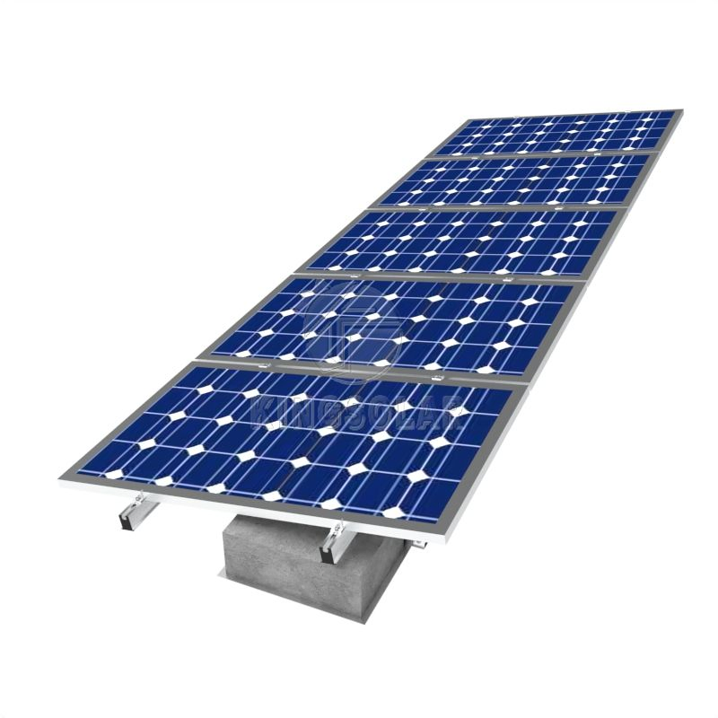 Sistema di montaggio solare con zavorra per tetto piano