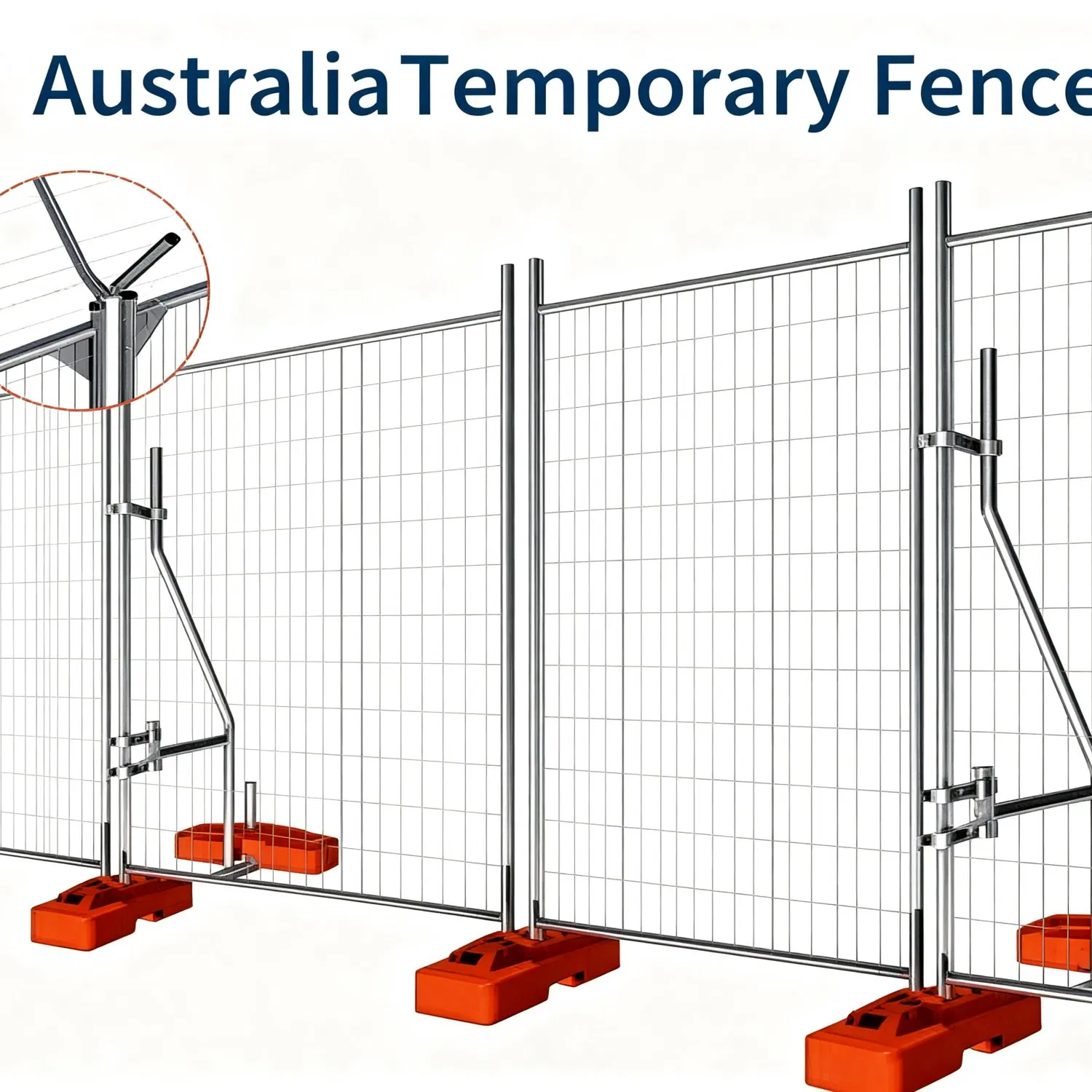 Recinzione temporanea da cantiere standard australiana