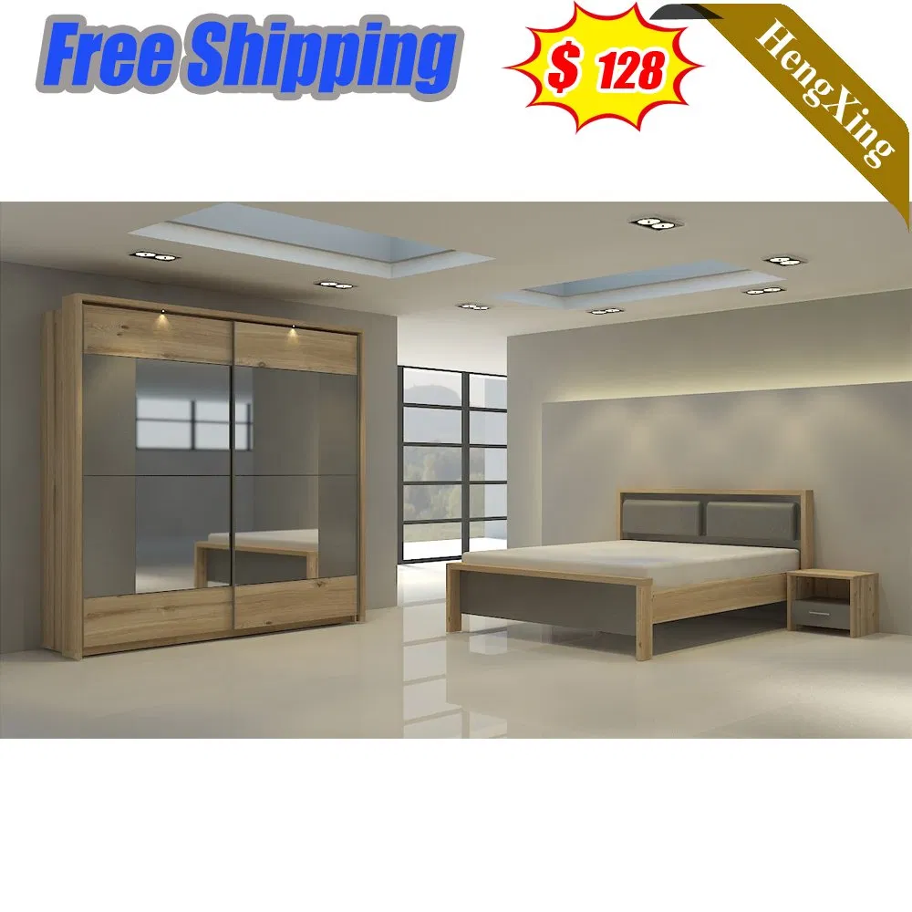 Chinese Modern Wooden Bedroom Furniture Set