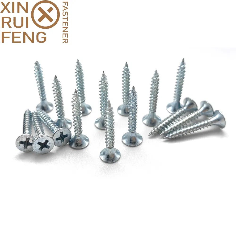 Black, Grey, Yellow, White Zinc Drywall Screws for Secure Fastening