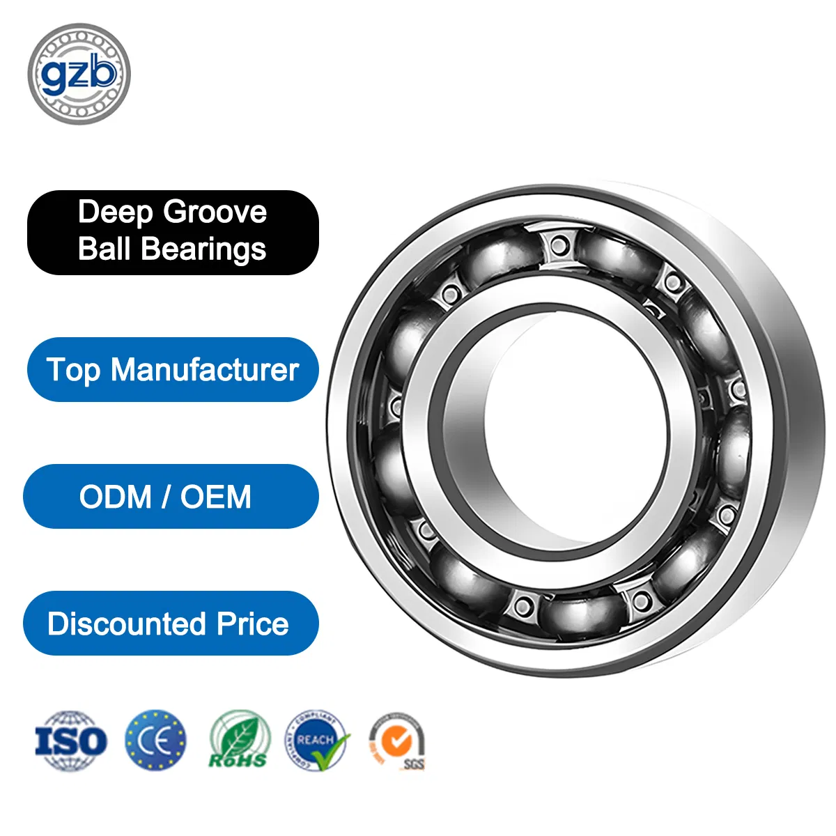 625 ZZ Chrome Steel Bearing 5X16X5mm Single Row Sealed Type for Automotive Systems Industrial Machinery