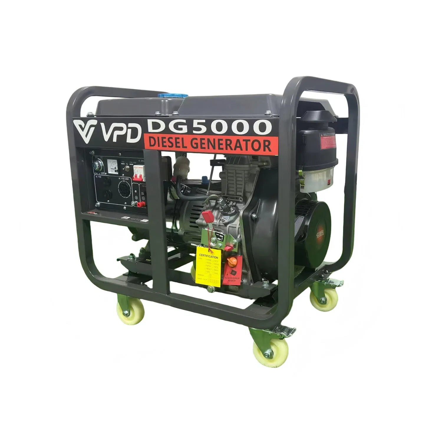 VPD 5kw/5kVA 6kw/6kVA generatore diesel portatile piccolo a telaio aperto