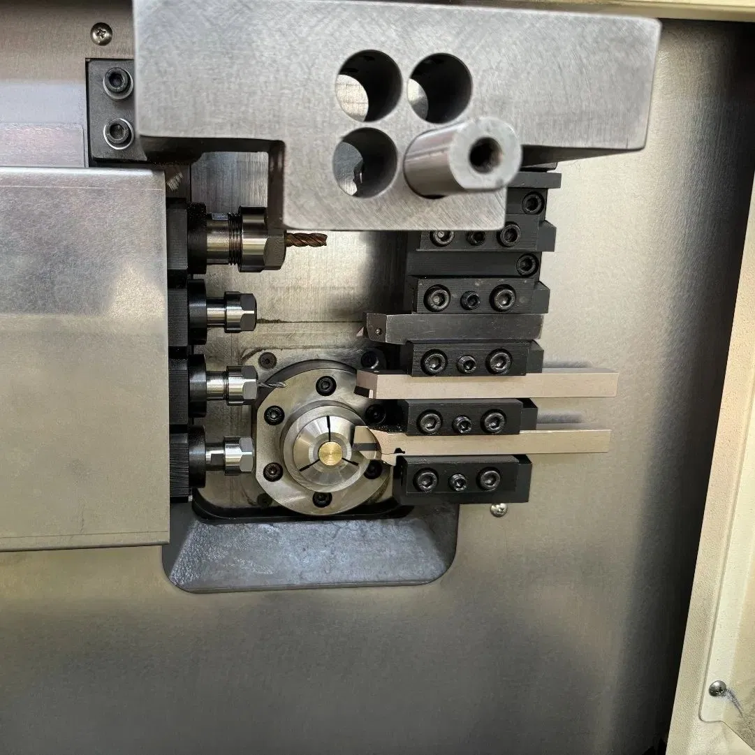 Desktop 3 Axis Swiss CNC Lathe Metal Aluminum Turning Milling Lathe Machine
