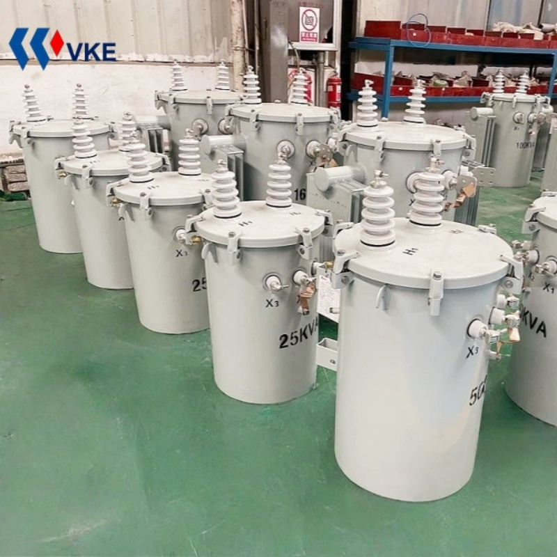 Integrated Customized 15kVA 25 kVA 7.62/13.2kv to 120/240V Single-Phase Pole Installation Transformer