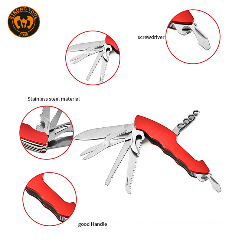 Stainless Steel Multifunction Pocket Folding Knife