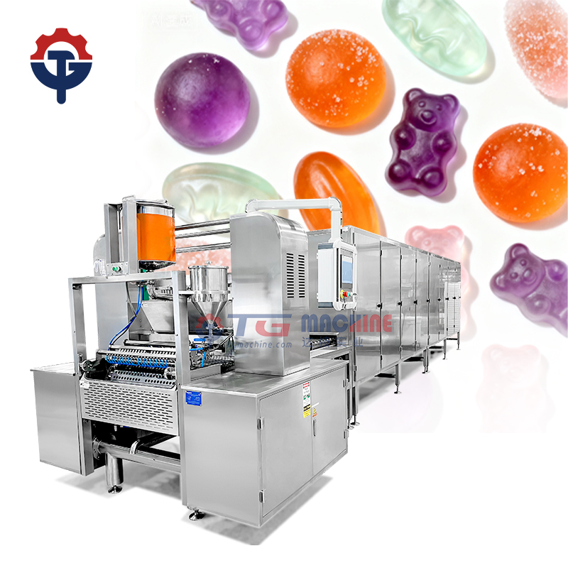 Ligne de production de bonbons gélifiés semi-automatique et entièrement automatique Équipement pour bonbons mous