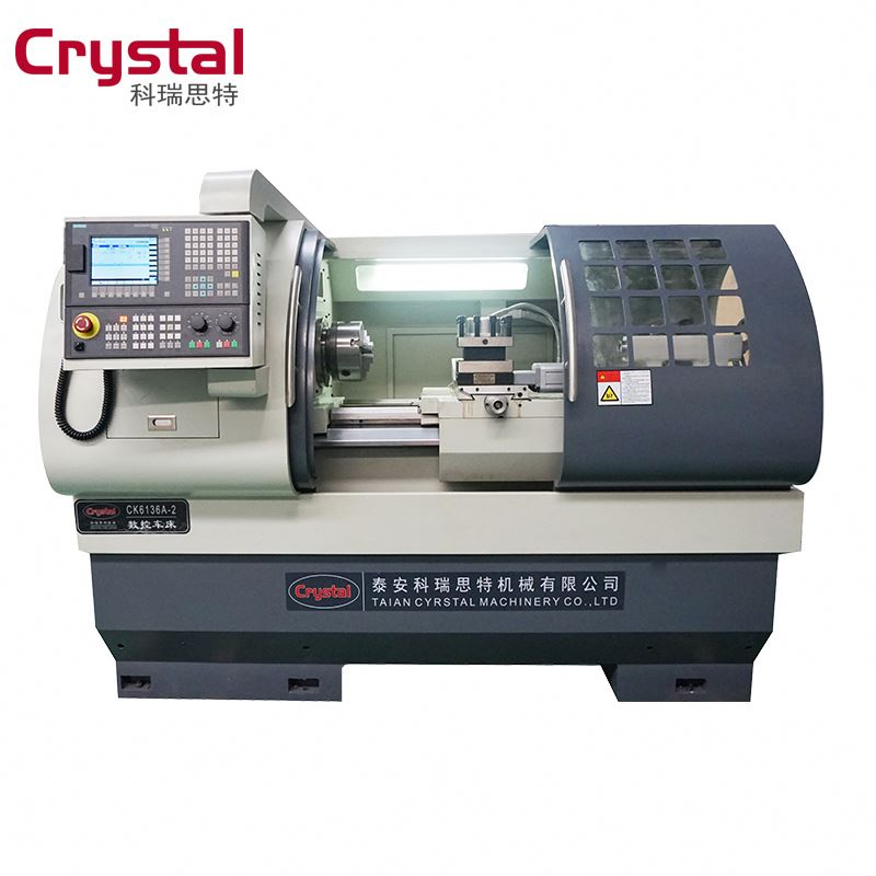 Torno CNC de metal para cama de hierro fundido (CK6136A)