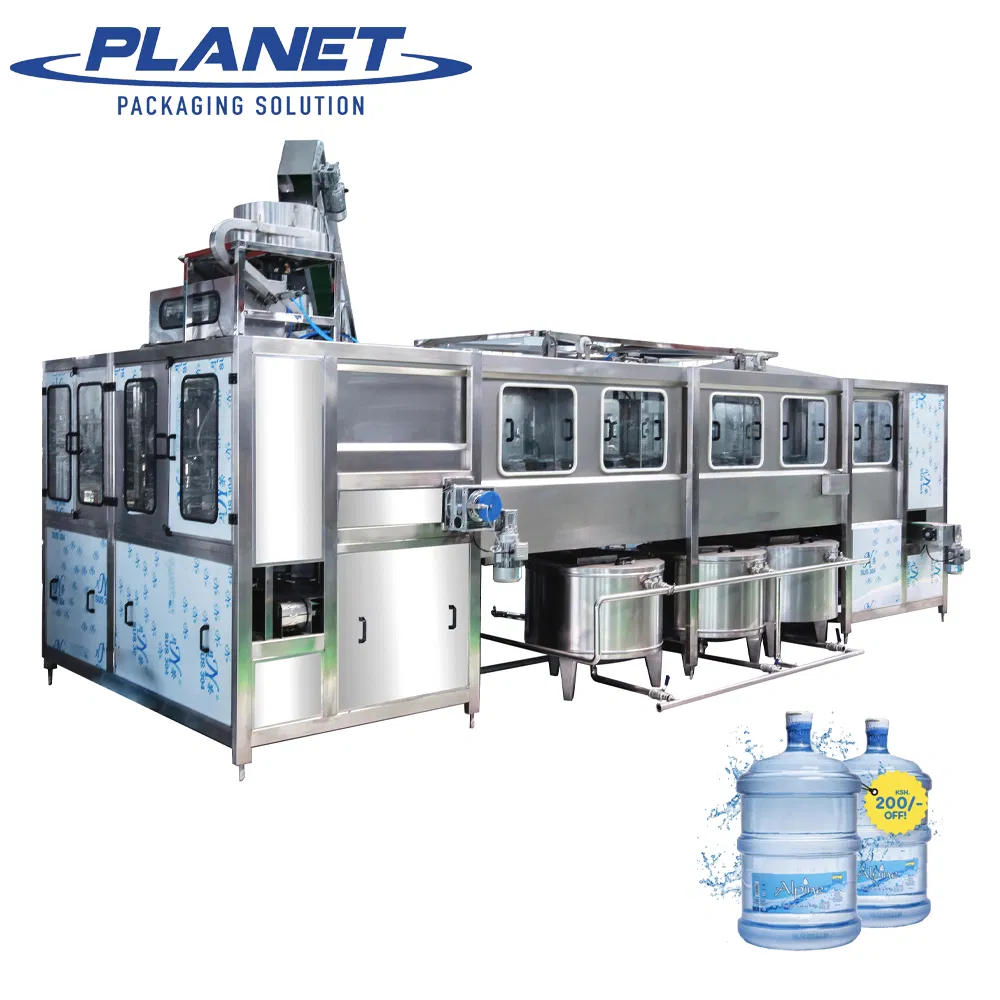 3 & 5 Gallon Barreled Water Filling Production Line / 20L Water Bottling Machine
