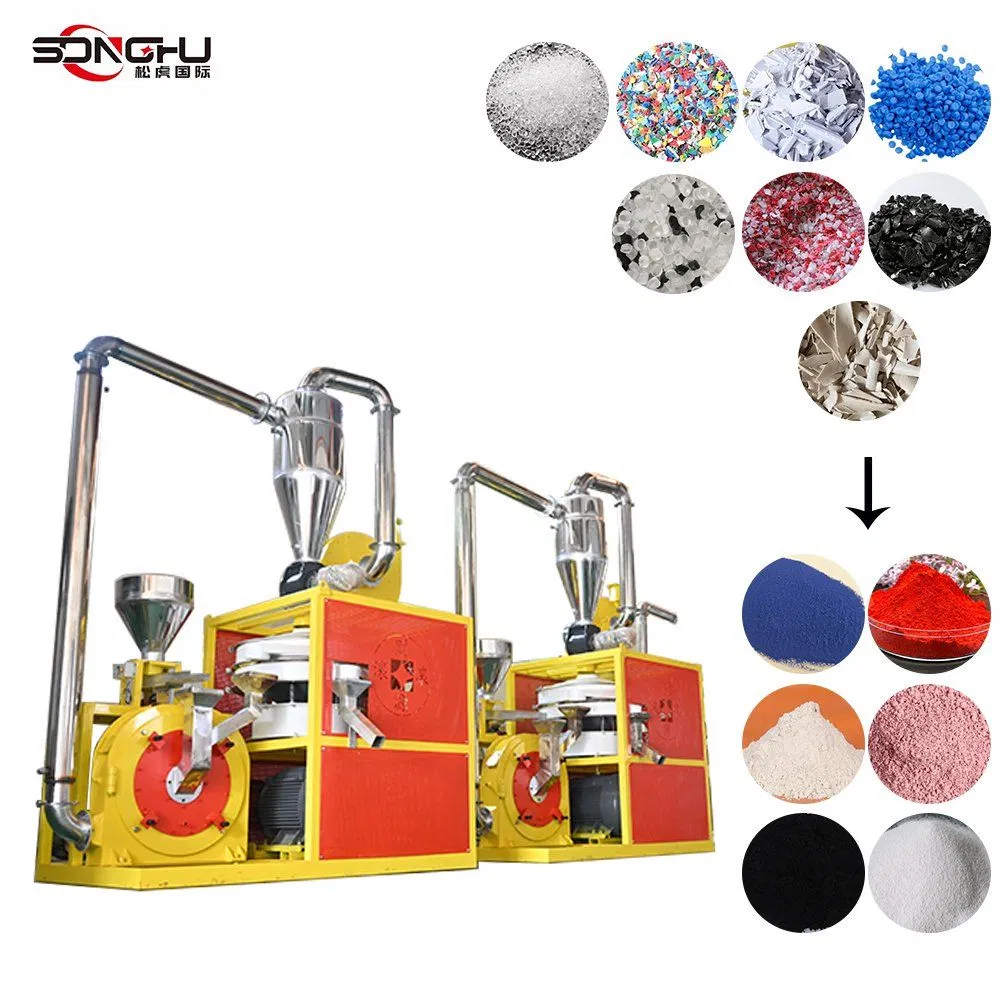 Industrial Waste Plastic Recycling Grinder Machine High Output Pet PE PP Pulverizer