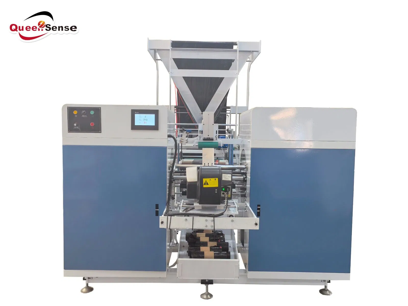 RLD-1400 Macchina automatica per etichettatura, piegatura, infilatura del cordoncino e produzione di sacchi spazzatura in rotolo