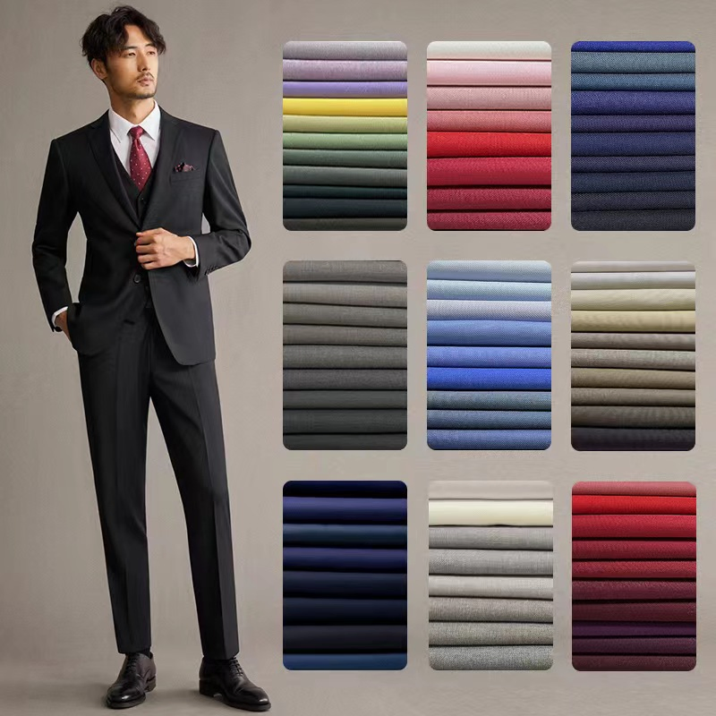 80/20 85/15 Polyester Viscose/Rayon Twill Fabric Suiting Material for Uniform and Suiting