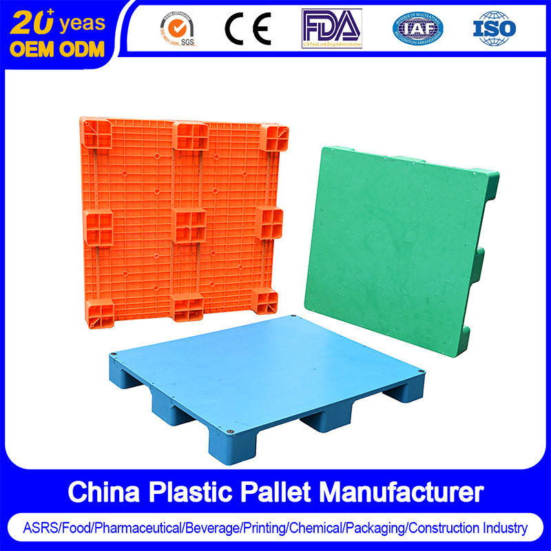 1200*1200*140 mm Grid Surface 9 Legs One Time Injection Heavy Duty Euro Flat Plastic Pallet