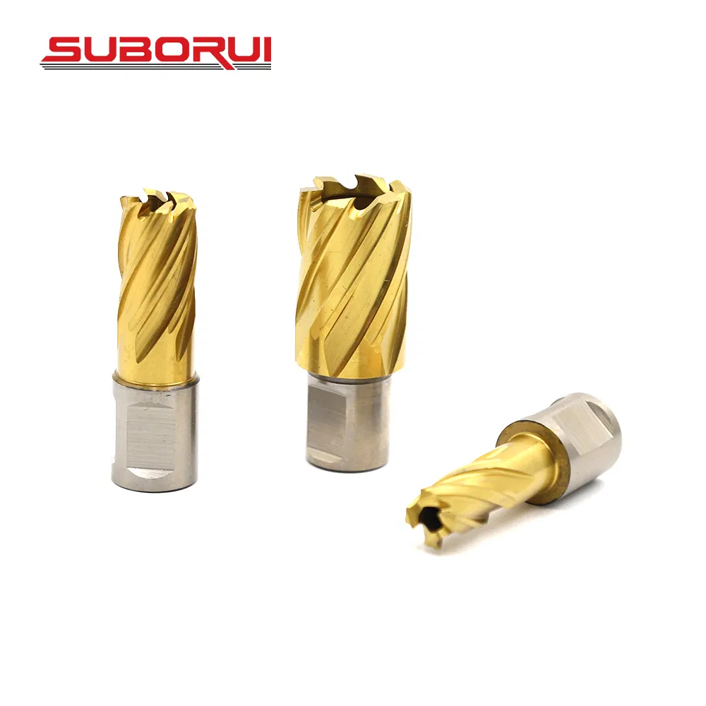 Suborui Titanium 1" HSS Mag Drill Annular Cutters with 3/4" Weldon Shank