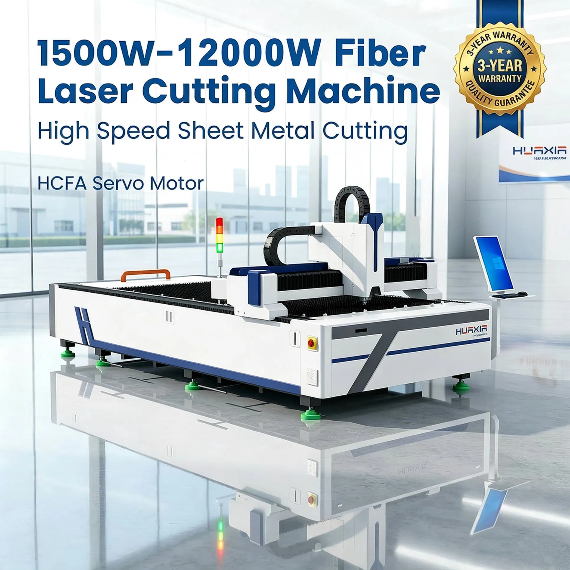 Macchina per taglio laser a fibra CE 3015 2000W 3000W 6000W per acciaio al carbonio acciaio inossidabile alluminio affidabile alta efficienza precisione