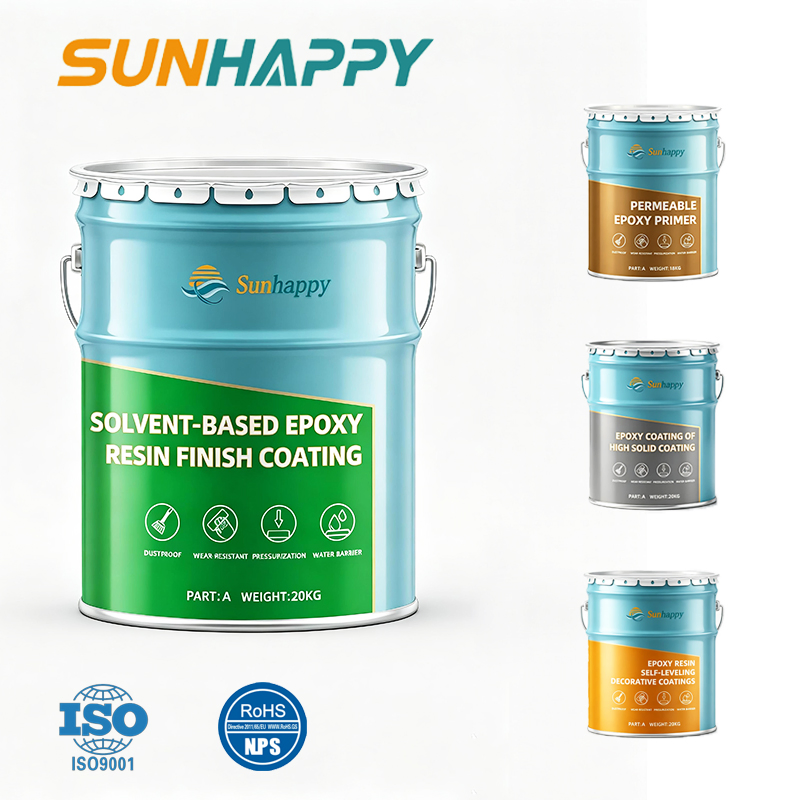 Durable UV-Resistant Waterproof Epoxy Floor Coating for Industrial Paint Floors with 20-Year Lifespan