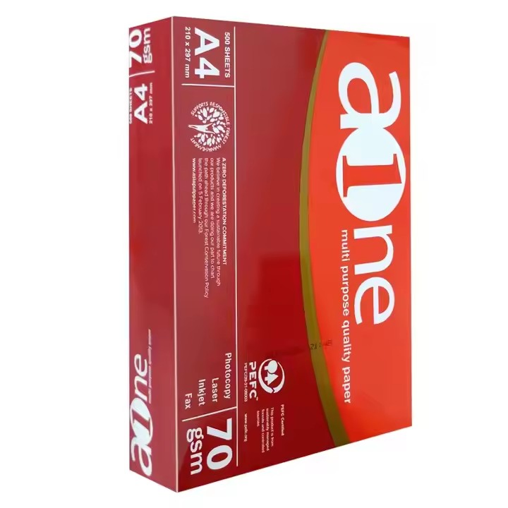 Papier A4 double 80g 100% pâte de bois vierge pour copie bureau A4
