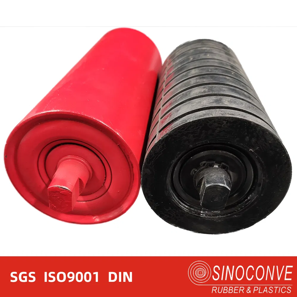 HDPE Gomma Impatto Acciaio Inossidabile Parti Meccaniche Rullo Folle