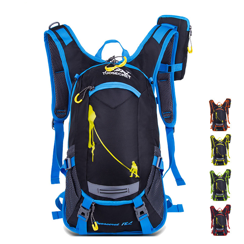 Riding Backpack with Basketball Net Bicycle Outdoor Travel Hydration Bag