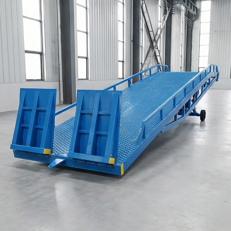 10 Ton Truck Hydraulic Scissors Lift Mobile Loading Ramp with 11400X2100X1300mm Table for Container Loading