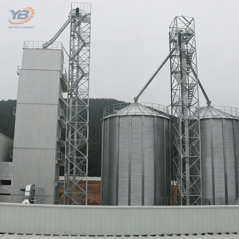 Industrial Grain Storage Silo System for Flour Mill Plant with Ventilation System