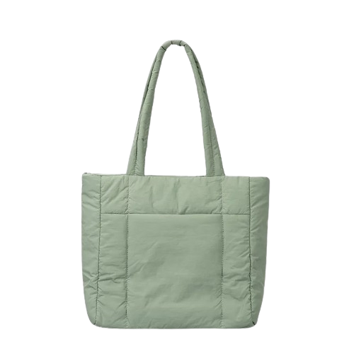 Large Capacity Nylon Puffer Tote Bag Cotton Handbag