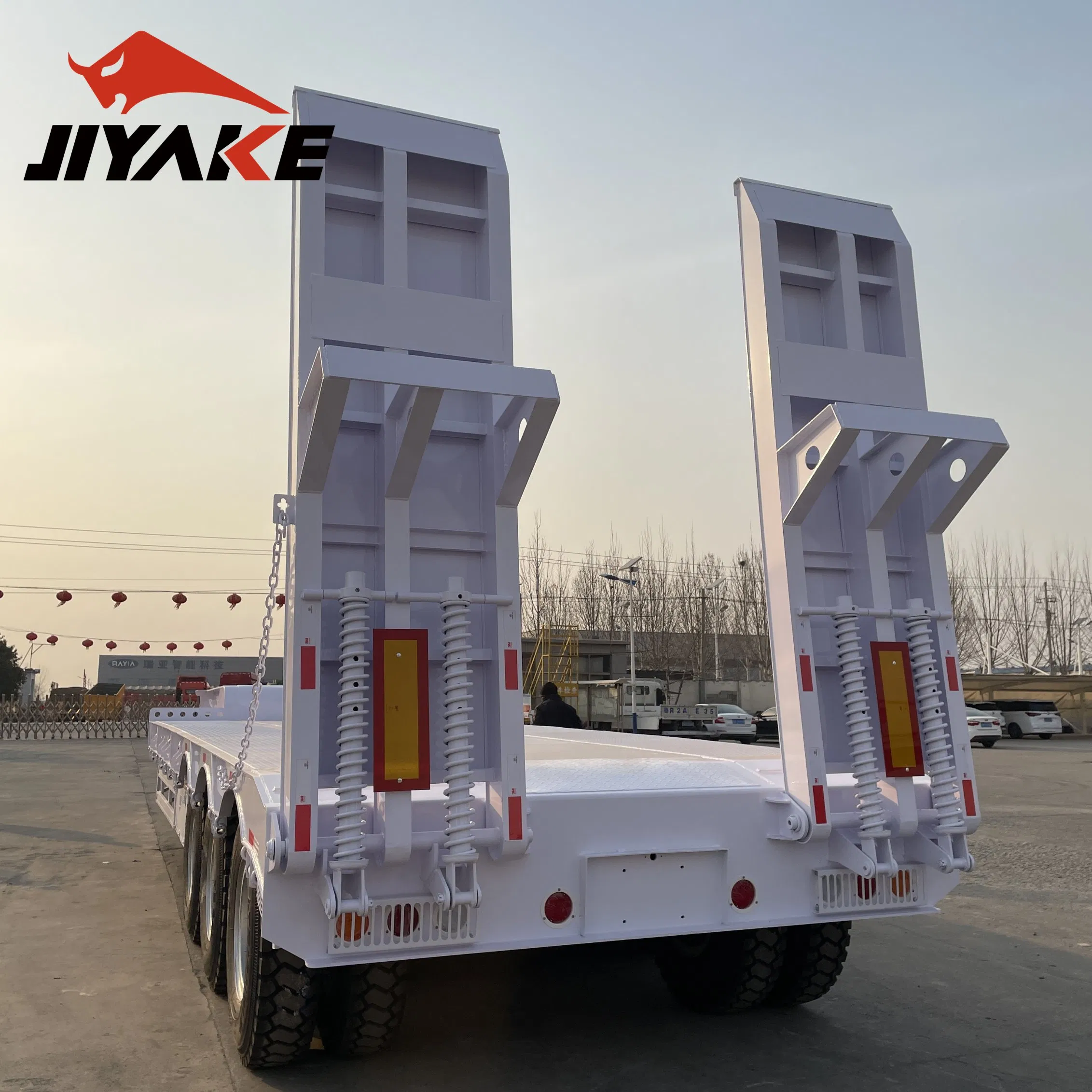 Heavy Duty Lowbed Semi Trailer for Construction and Industrial Equipment Haulage