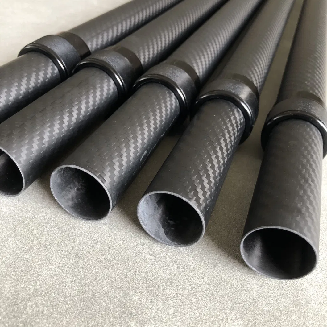 Customized CFRP 3K Twill Plain Weave Gloss Matt 30mm 45mm 60mm Carbon Exhaust Pipe Tube