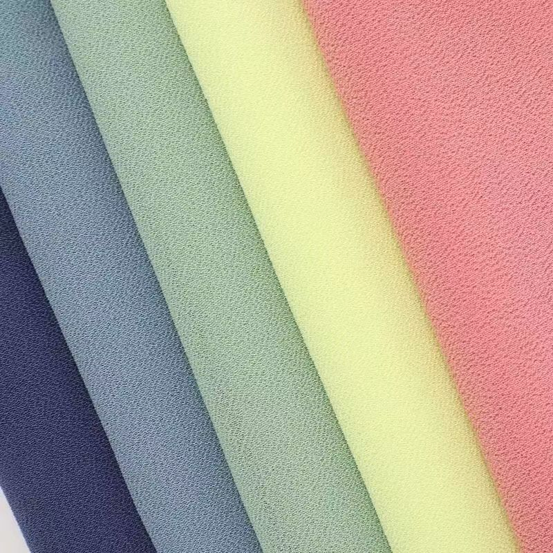 100% Polyester Woven Chiffon Pearl Fabric for Women's Dress and Scarf