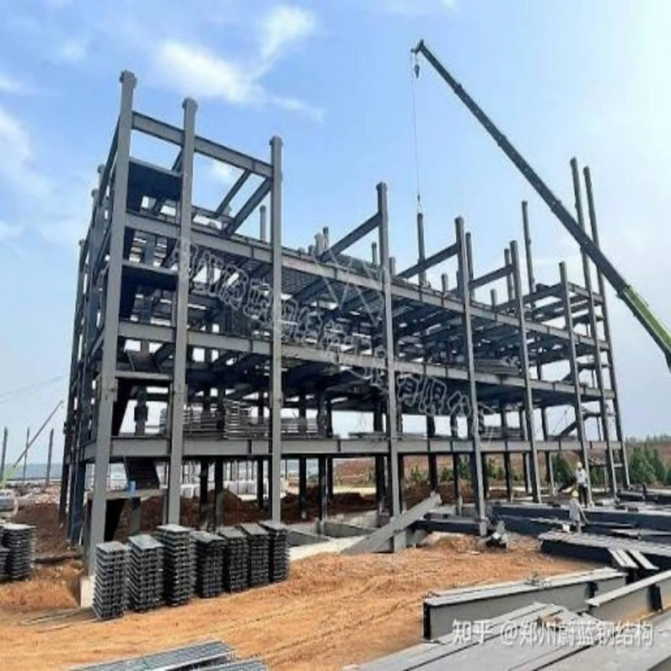 High Rise Industrial Commercial House Office Prefab Prefabricated Metal Steel Structure Building
